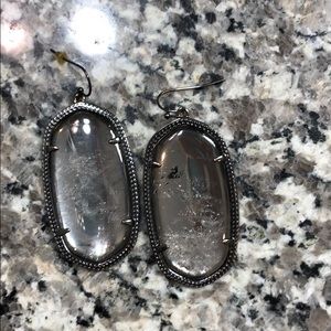 Kendra Scott gunmetal earrings